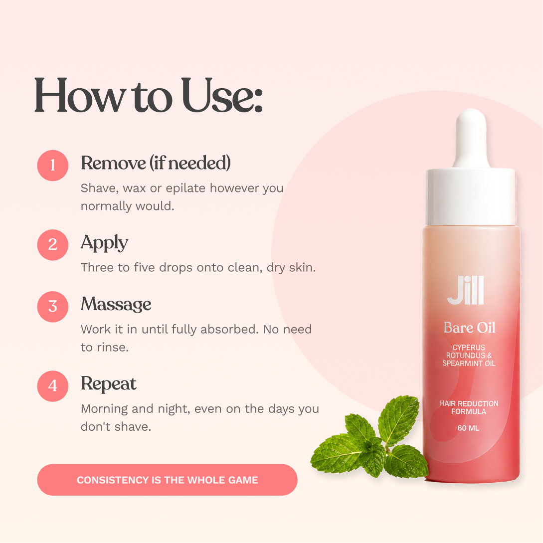 Jill Bare Oil - Hair Reduction Formula